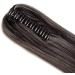 Ponytail Extension - Heat-Resistant Dark Brown Braid with Butterfly Clamp - 53 cm Realistic Hair Piece for Effortless Style - Buy Online on GoSupps.com