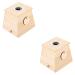 Gleavi 2st MOXIBUSISTION-BOX MOXA stripe burner holder Moxa holder made of wood mugwort tool holder for moxibus tuning burner wood holder Massage tools whole body metal I'm hot as shown in 9.5x8.5cmx2pcs