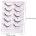 Angoily 5 Pairs Diamond Eyelashes False Eyelash Women Fake Lash Decor Christmas Lashes Asian Decor Girls Lashes Colored Lash Clusters Fake Eyelashes Fluffy Miss Fiber Transparent Line - Buy Online on GoSupps.com
