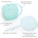 Mengdababy Snack Cups for Toddlers - 100% Food Grade Silicone - BPA Free - Square Snack Catcher with Lid - Blue Green - 7oz - Buy Online on GoSupps.com