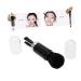Mikinona 4 1 Retractable Brush Makeup Double Ended Makeup Brush Retractable Makeup Brush Portable Set Size 1 Black