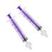 2pcs Nasal Irrigation for Baby  Nasal Wash Irrigation Baby Nasal Syringe Baby Nasal Aspirator with Reusable Silicone Nasal Tips for Rinsing  Nasal Spray  Nasal Hygiene (Purple)