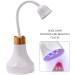 UV LED Nail Lamp 18W Portable Cordless Flash Cure Gel Nail Lamp 360 Degree Rotatable Rose Shaped Rechargeable Gooseneck Nail Dryer Decoration for Home and Nail Salon - Buy Online on GoSupps.com