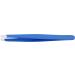 Zawa Care Stainless Steel Slant Precision Tweezers - Bold Blue Eyebrow Tweezers with Travel Case - Buy Online on GoSupps.com