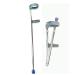 Medical Elbow Crutch Folding Aluminum Walking Stick Lightweight Height Adjustable Telescopic Forearm Crutch Ergonomic Cuff for Women Men Independence Silver