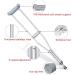 Adjustable Underarm Crutches Medical Lightweight Crutches Stainless Steel Adult Walking Crutches Comfortable Handle Pads (Color : Single Size : Medium) Anniversary Lucky Star Pair Medium - Buy Online on GoSupps.com