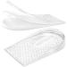 Adjustable Orthopedic Heel Lift 3 Layers Height Increase Insoles for Leg Length Discrepancies Heel Inserts for Achilles tendonitis Heel Spurs and Heel Pain (Small Transparent) Small: Women's 4.5-9.5 | Men's 6-8.5 Transparent