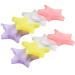 8Pcs Empty Plastic Lash Boxes Star Shape Eyelash Storage Box Travel Case 3D False Eyelashes Packaging Gift Boxes Holder Organizer for Women Girl Eyelash Storage and Packaging 4 Colors
