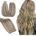 Hotlulana tape in Extensions real hair chestnut brown to blonde highlight (#p6/613) Extensions real hair 24Zoll/60cm 50g invisible 100% natural real hair extensions tape 20pcs Skin weft tape.#P6/613 Chestnut Brown to Blonde 60cm-24 inch (20 pack)