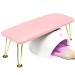Big Nail Arm Rest Cushion, Non-Slip Manicure Hand Rest, Professional Microfiber Leather Nail Hand Rest Cushion Pillow Stand (Pink)