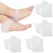 Gel heel cushion heel protection 4 pair of heel cushions gel heel pillow pads silicone pads breathable heel socks heel lacher for plantar fasciitis dry cracked heel pain