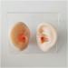 Soft Silicone Artificial Ear Model - Artificial Simulation Human Ear for Acupuncture Piercing Practice - Simulation Ear Model - for Ear Picking Practice Studs Earring Display Props B