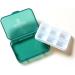 2-Pack Pill Organizer with 6 Divisions | Large Vitamin Supplement Holder for Travel & Home - Buy Online on GoSupps.com