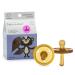 Natursutten Pacifiers 6-12 Months - 2-Pack Butterfly Shield Round Nipple Natural Rubber Safe & Soft BPA-Free Pacifiers for Breastfeeding Babies - Newborn Pacifiers Made in Italy 1 Count (Pack of 2) Butterfly/Round