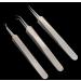 1 Set Silver Blackhead Removal Tools - Stainless Steel Acne Extractor for Cystic & Whitehead Blemishes | Straight Slanted Pointed | International Shipping - Buy Online on GoSupps.com