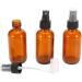 RETYLY 100ML Amber Glass Spray Bottle with Black ATOMISER Sprays Refillable Container for Essential Oil/Aromatherapy Use - Buy Online on GoSupps.com