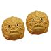 Magiclulu 2st -ornament pi yao statue keychain with Chinese coins Massage balls for hand exercises massage ball Hand massage balls wooden ball fitness handy gift boxwood