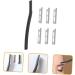 Minkissy Eyebrow Razor Set - 5 Portable Stainless Steel Dermaplaning Tools for Painless Hair Removal | Perfect for Eyebrow Shaping - Black - Buy Online on GoSupps.com