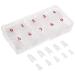 500pcs Natural French Acrylic Artificial Fake False Nails Art Tips with Box for Women Girls Transparent