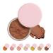 SONGVISON face powder bulk pink face powder weightless blending smooth minimizes pores durable oil free fragrance free makeup powder for all skin types