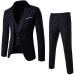 Ronony suits for men business men outfit suit 3 partial wedding suit young men blazer black comfort fit suit suit trousers slim fit suits regular fit men suit with buttons jacket modern black s