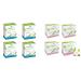 Organ (y) C Pocket Slip inlays made of 100% certified organic cotton & organ (y) C hygiene tie for daily use with folded wings made of 100% organic cotton-4 packs of 10 pieces each (4 Pack) PocketBundle with hygiene binding