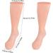 Moisturising Socks Anti Slip Elastic Silicone Socks for Women Comfortable Overnight Gel Socks Reusable Foot Moisturiser Socks for Repairing Dry Feet Cracked Heel Skin Color Calf Socks - Buy Online on GoSupps.com