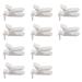 Duendhd 10Pcs Baby T-Shape Plastic Pacifier Clips - Soother Dummy Holders - White | International Shipping Available - Buy Online on GoSupps.com