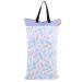 Fdit Large Hanging Wet/Dry Bucket Bag for Cloth Nappy Inserts Diaper Laundry with Two Waterproof Zippers Reusable (EF203)