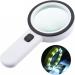 SUIOPPYUW Magnifier Convenient doublelayer nonslip luminous lens with thin handle magnifying glass for driving seniors - Buy Online on GoSupps.com