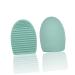 Silicone Cosmetic Brush Egg - Eco-Friendly Makeup Brush Cleaner Tool in Medium Green - Buy Online on GoSupps.com