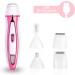 VERY ETERNITY 4 in 1 Lady Shaver Kit - USB Rechargeable Women's Shaver Set for Facial, Body, Nose, Eyebrow & Bikini Trimming (Pink) - Buy Online on GoSupps.com
