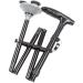 SilteD Adjustable Foldable Walking Stick Crutch Medical Senior Dog Crutches Lightweight Multifunctional Adjustable Aluminum Alloy Walker with led Light Parent's Gift