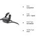 SHIMANO ST-EF500-L4A Mountain Bike Shift/Brake Lever (Left 3-Speed) - Buy Online on GoSupps.com