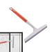 Frifer Window Scrubber - Glass Shower Scrubber - Portable Household Cleaning Tools Window Squeegee Cleaning Squeegee for Shower Doors Tiles Bathroom Orange