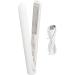 Buy Portable White Hair Straightener | Even Heating Flat Iron for Perfect Hair Bangs | International Shipping - Buy Online on GoSupps.com