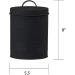 Amici Pet Retro Metal Treats Jar - 72oz, Matte Black | Storage Canister - Buy Online on GoSupps.com