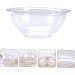 minkissy 2 Pcs Lace Washbasin Multitools Washing Basin Wash Basin Mutitool Foot Wash Bucket Small Kitchen Vegetable Washing Bowl Home Face Basin Dish Pan Outdoor Vegetable Dish Pp 23x23cmx2pcs Transparentx2pcs - Buy Online on GoSupps.com