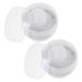 FOMIYES Lot de 2 Bo tes Poudre de Voyage Blanches avec Houppettes Douces pour Poudre Corporelle B b tui Compact Rechargeable Dosage Pr cis et Soin Peau Sensible Domicile Sortie