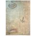 ITD Collection A4 Decoupage Rice Paper Sheet RP039 - Nautical Expedition Design - Buy Online on GoSupps.com