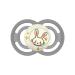 Mam Perfect Night Luminous Silicone Skinsoft Pacifier with Pacifier Holder 16 Months Beige beige 1 Unit (Pack of 1)
