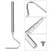 Snake Hook Retractable Snake Rod Stainless Steel Snake Catcher for Snake Lovers Catching Handling Grabber Separate Small Pet Snake 26.77-6.49 Inch - Buy Online on GoSupps.com