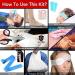 Kitgo Small First Aid Kit - Waterproof Mini Emergency Trauma Kit for Travelers, Climbers, and Parents - Compact First Aid Gift for Home, Camping, Hiking - EVA, Black - Buy Online on GoSupps.com