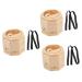 Lurrose 3 pieces stripes umbilical belt wooden tool Burning heat leg legs moxa joint household household.