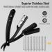 Professional Razor Men's Set - 100 Blades Straight Razor & Hairdresser Accessories for Beards & Eyebrows - Perfect Father's Day Gift - Buy Online on GoSupps.com