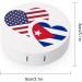 Cuba US Flag Round Case For Contact Lens Kit Storage Box with Mirror Printed - Buy Online on GoSupps.com