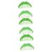 Beaupretty 6 STK Massage comb with eight teeth jade face massage tool Schaub tool multifunctional tool head massage tools scratch massage pocket scratch board