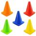 YOQXHY Soccer Cones (25 Pack,7 Inch) Agility Training Sports Cone Plastic with Carry Bag for Kids Football Basketball Drills Field Markers, 5 Colors