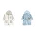 Sterntaler Unisex Baby Hooded Bathrobe Sheep Stanley 92 Bundle with Unisex Baby Hat Bathrobe 86-92