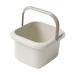 Bassin de bain de pieds portable offrant une exp rience massage pratique et relaxante pour les pieds fatigu s. Bassin pour le bain Seau pour Blanc 21.5 x 25 x 23.5 cm Blanc 1 unit (Lot de 1)